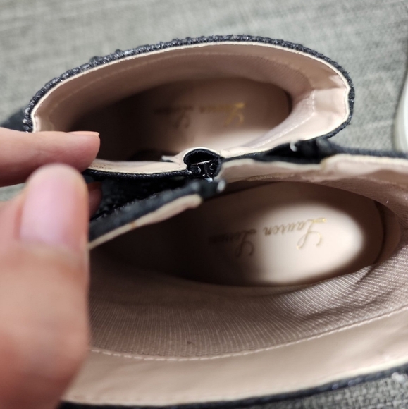 Laruren Lorraine Sparkly Black Booties - Picture 3 of 6